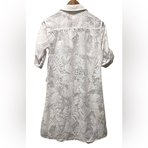 Lilly Pulitzer Women’s Small Sheer White Shirt Dress Button Cover Up *READ* - Picture 4 of 8